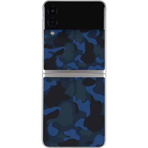 Blue Street Camo Galaxy Z Flip4 5G Skin